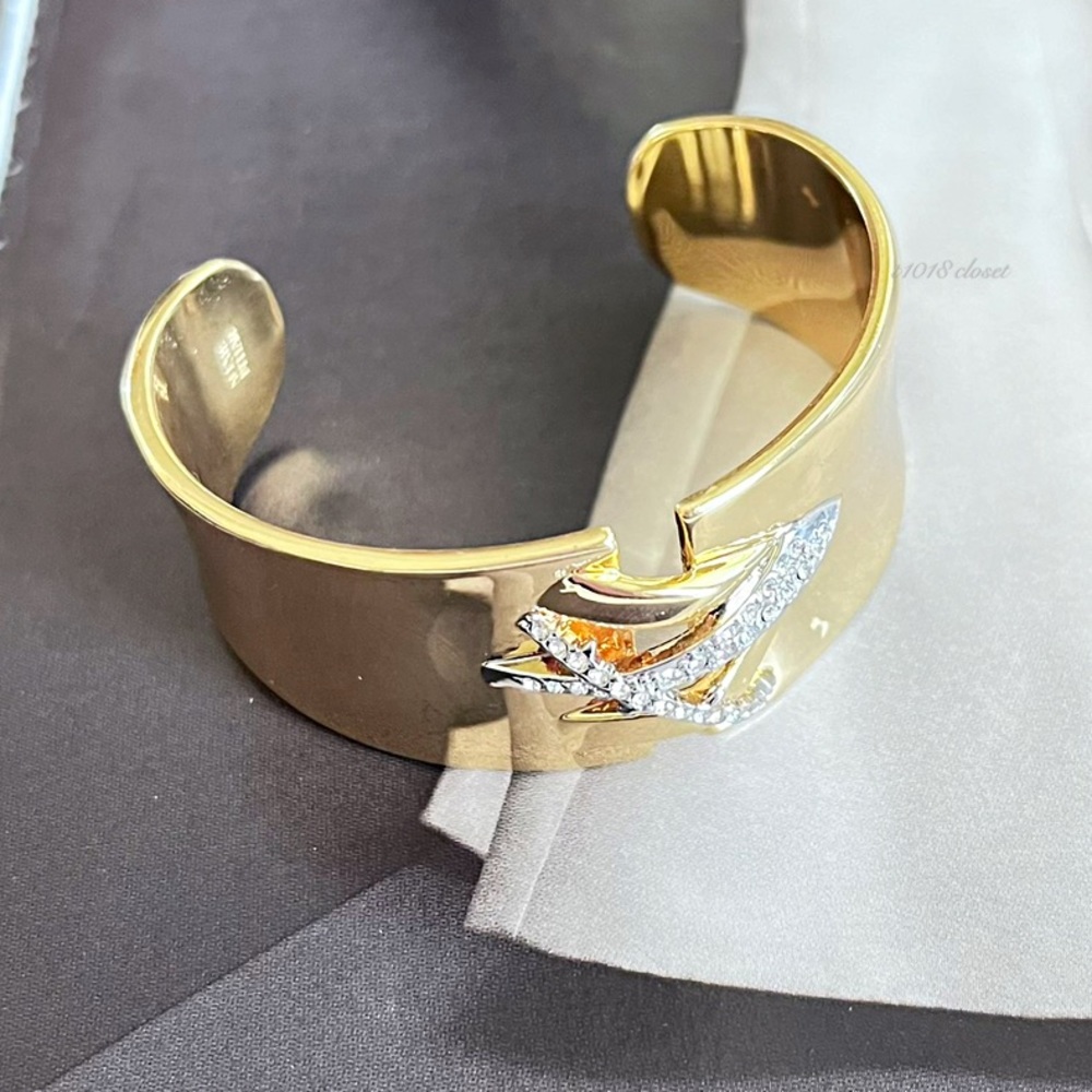 Alexis Bittar Crystal Cross Adjustable Bracelet - Picture 5 of 10